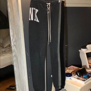 PINK dark grey sweatpants